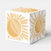 Hier komt het Baby shower van de Zoon Zonneuwen Bedankdoosjes (Achterkant)