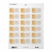 Hier komt het Baby shower van Son Sunshine Ray Etiket (Full Sheet)