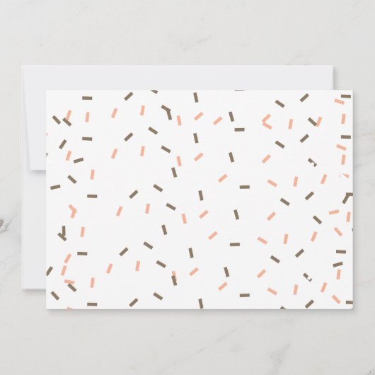 Hier komt het ijsschep baby shower kaart (Achterkant)