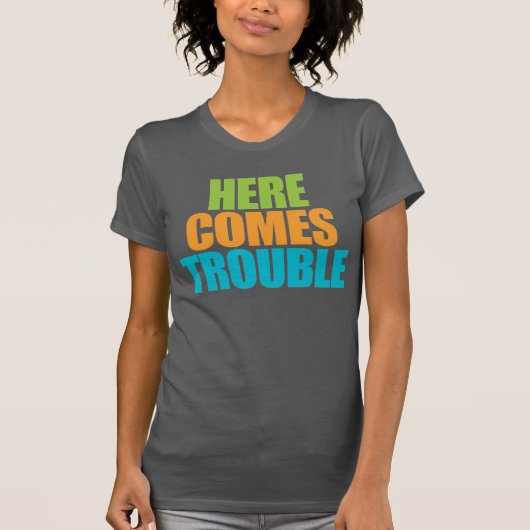 Hier komt het probleem! Funny T-shirt (Voorkant)