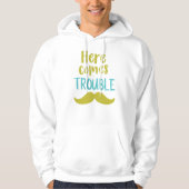 Hier komt het probleem, Mustache, Mustache Hoodie (Voorkant)