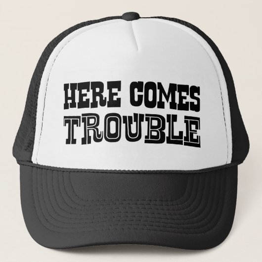 Hier komt het probleem trucker pet (Voorkant)