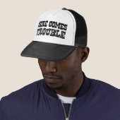 Hier komt het probleem trucker pet (In situ)