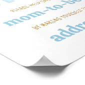 Hier komt het Son Baby shower Envelope Station Poster (Hoek)