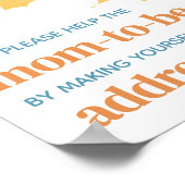 Hier komt het Son Baby shower Envelope Station Poster (Hoek)