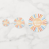 Hier komt het SON boho boy baby shower Confetti (Achterkanten)