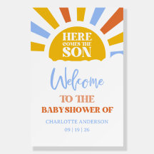 Hier komt het Son Boy Baby shower