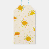 Hier komt het Son Boy Baby shower Cadeaulabel (Achterkant)