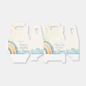 Hier komt het Son Retro Baby shower Bedankdoosjes (Uitgevouwen)