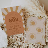 Hier komt het Sun Baby shower | ZonneBaby shower Kaart