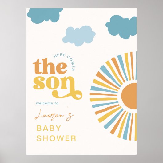 Hier komt het Welkomstbord van de Zoon Poster (Voorkant)