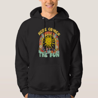 Hier Komt Leuk Bruidsmeisje Retro 70s Vrijgezellen Hoodie