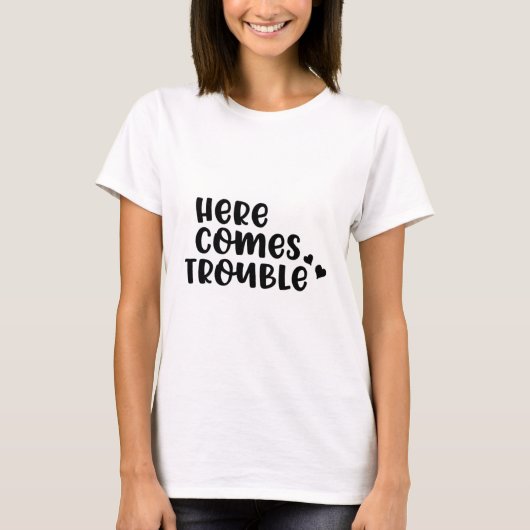 Hier komt Probleem T-shirt (Voorkant)