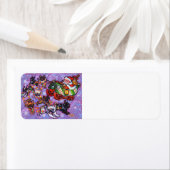 Hier komt Santa Paws! Etiket (Insitu)