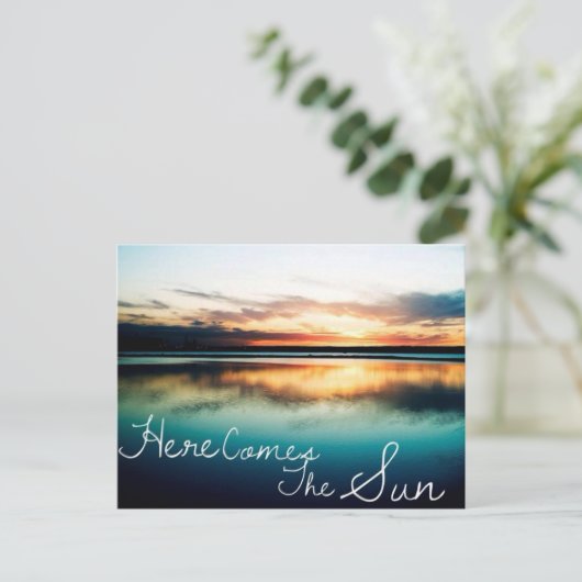 Hier komt Sun Briefkaart (Staand voorkant)