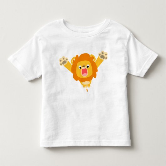 Hier komt Trouble (cartoon Lion) kinderen T-shirt (Voorkant)