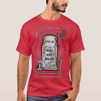 Hier ligt hoop en droom t-shirt