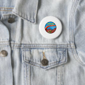 HIER MOETEN WE DAAR ZIJN RONDE BUTTON 5,7 CM (In situ)