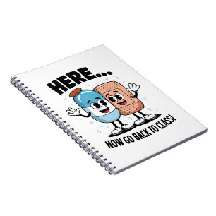 Hier Nu Terug Naar De Klas Schoolverpleegster Medi Notitieboek
