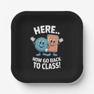 Hier Nu Terug Naar De Klas Schoolverpleegster Medi Papieren Bordje