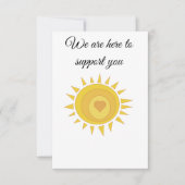 Hier om kaart te ondersteunen (Voorkant)