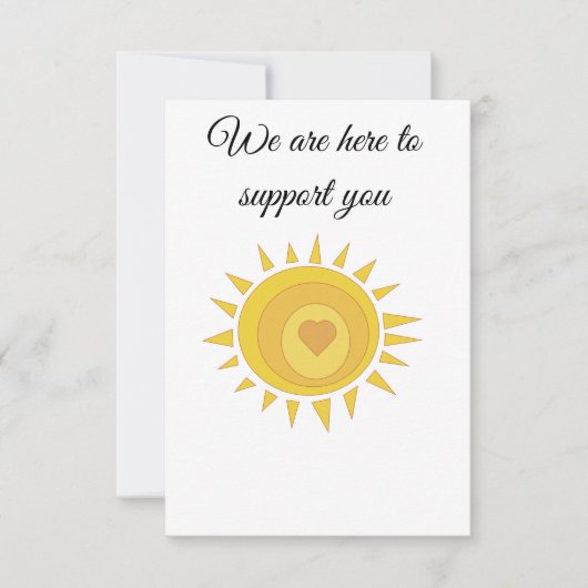 Hier om kaart te ondersteunen (Voorkant)