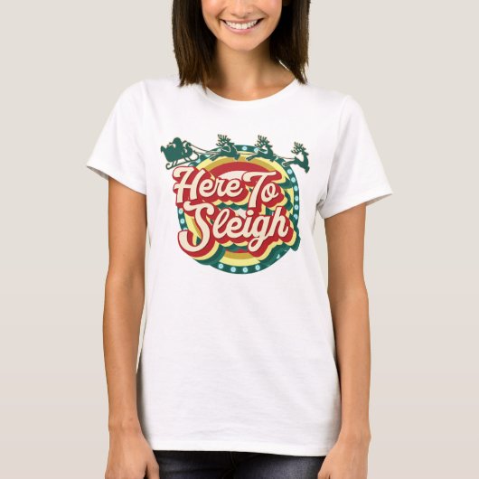 Hier om Kerstmis te verslaan T-shirt (Voorkant)