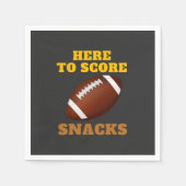 Hier om snacks te scoren servet (Voorkant)