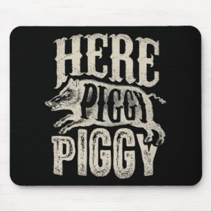 Hier Piggy Piggy Boar Hunting Pig Hog Hun Muismat