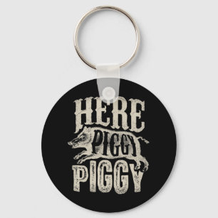 Hier Piggy Piggy Boar Hunting  Pig Hog Hun Sleutelhanger