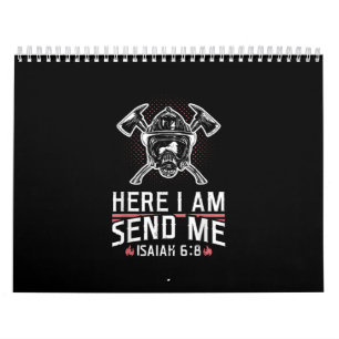 Hier stuur ik me Isaiah 68 brandweerman Kalender
