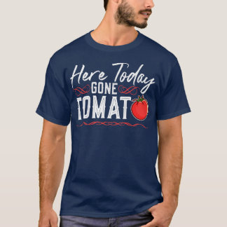 Hier vandaag Gone Tomato, Vegan Punk Vegetarian T-shirt