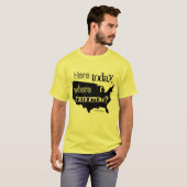 Hier vandaag, waar morgen? t-shirt (Voorkant volledig)