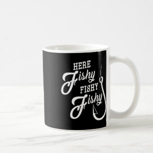 Hier Vis Vis Grappig Vissen Cadeau Veel Succes T-s Koffiemok