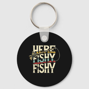 Hier Vist een visachtige grappige vis Sleutelhanger