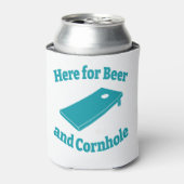 Hier voor Beer en Cornhole Blikjeskoeler (Blikje Voorkant)