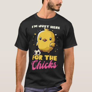 Hier voor Chicks Voetbal Pasen T-shirt