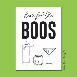 Hier voor de Boos Bar Winkelwagen Teken Poster
