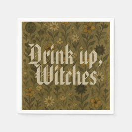 Hier voor de "Boos" Drink, heksen Servet