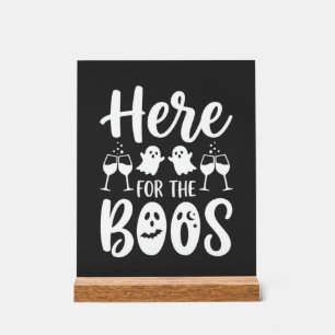 Hier voor de Boos Halloween Geest Ontwerp_1 Acryl Bord