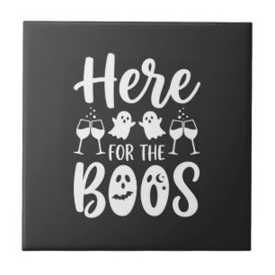 Hier voor de Boos Halloween Geest Ontwerp_1 Tegeltje