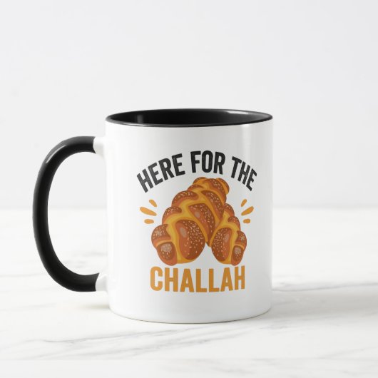 Hier voor de Challah Funny Jewish Hanukkah Bread Mok (Links)