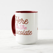 Hier voor de chocolade mok (Voorkant links)