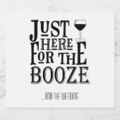 Hier voor de drank sparkling wijnetiket (Enkel label)