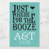 Hier voor de drank wijn etiket (Enkel label)