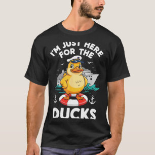 Hier voor de eenden cruiseschip vakantie leuk t-shirt