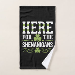 Hier voor de Shenanigans Irish Ireland St. Patrick Handdoek