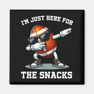 Hier voor de snacks american football grappige vro magneet
