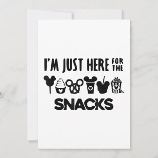 Hier voor de vakantie van de familie Snacks Kaart