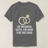 Hier voor de voedselweddenschap Gastbride en Groom T-shirt (Design voorkant)
